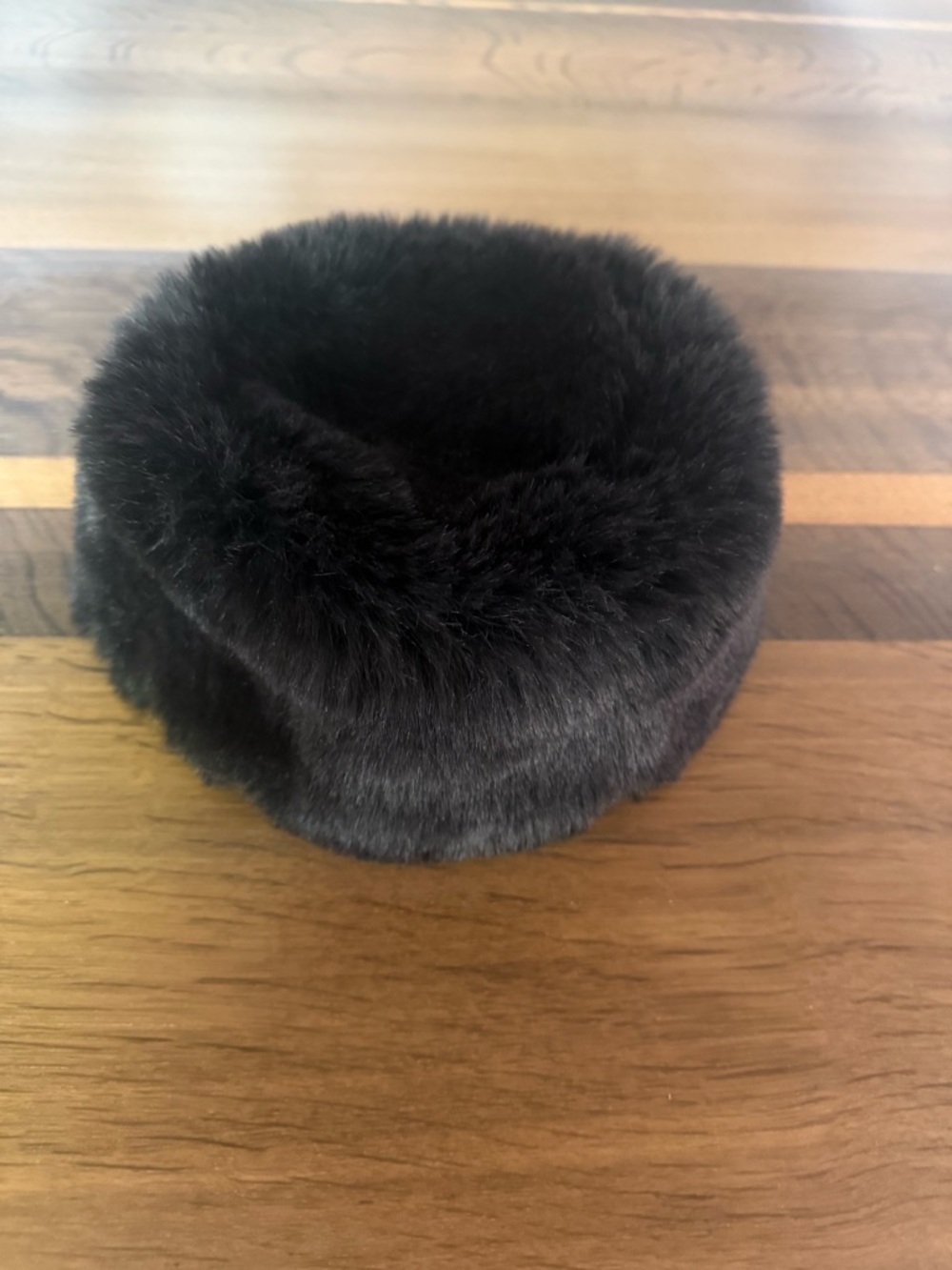 & Other Stories Black Faux Fur Hat